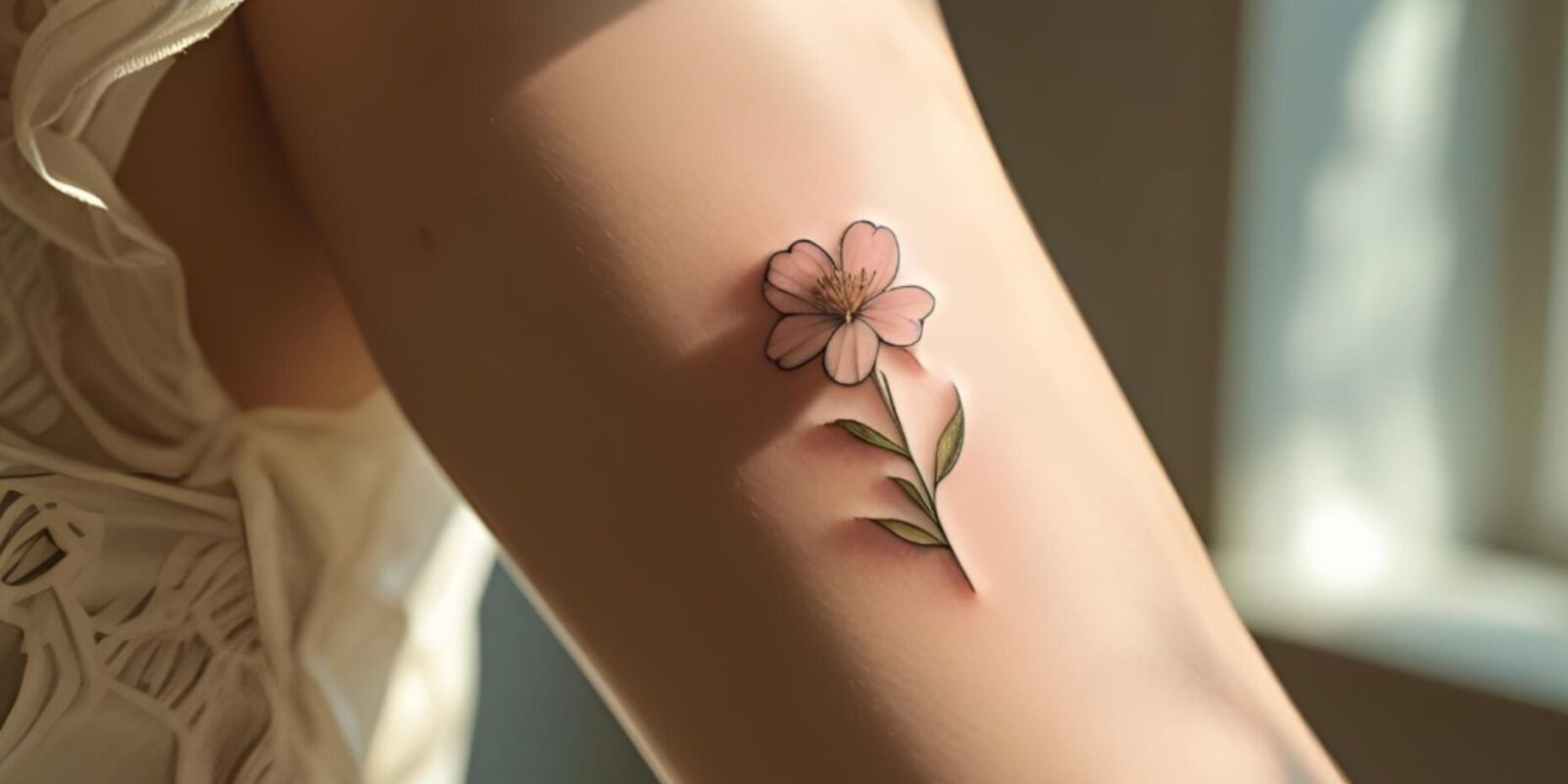 Blumen Tattoo am Arm klein Dein Style-Statement mit Bedeutung