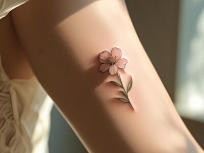 Blumen Tattoo am Arm klein Dein Style-Statement mit Bedeutung