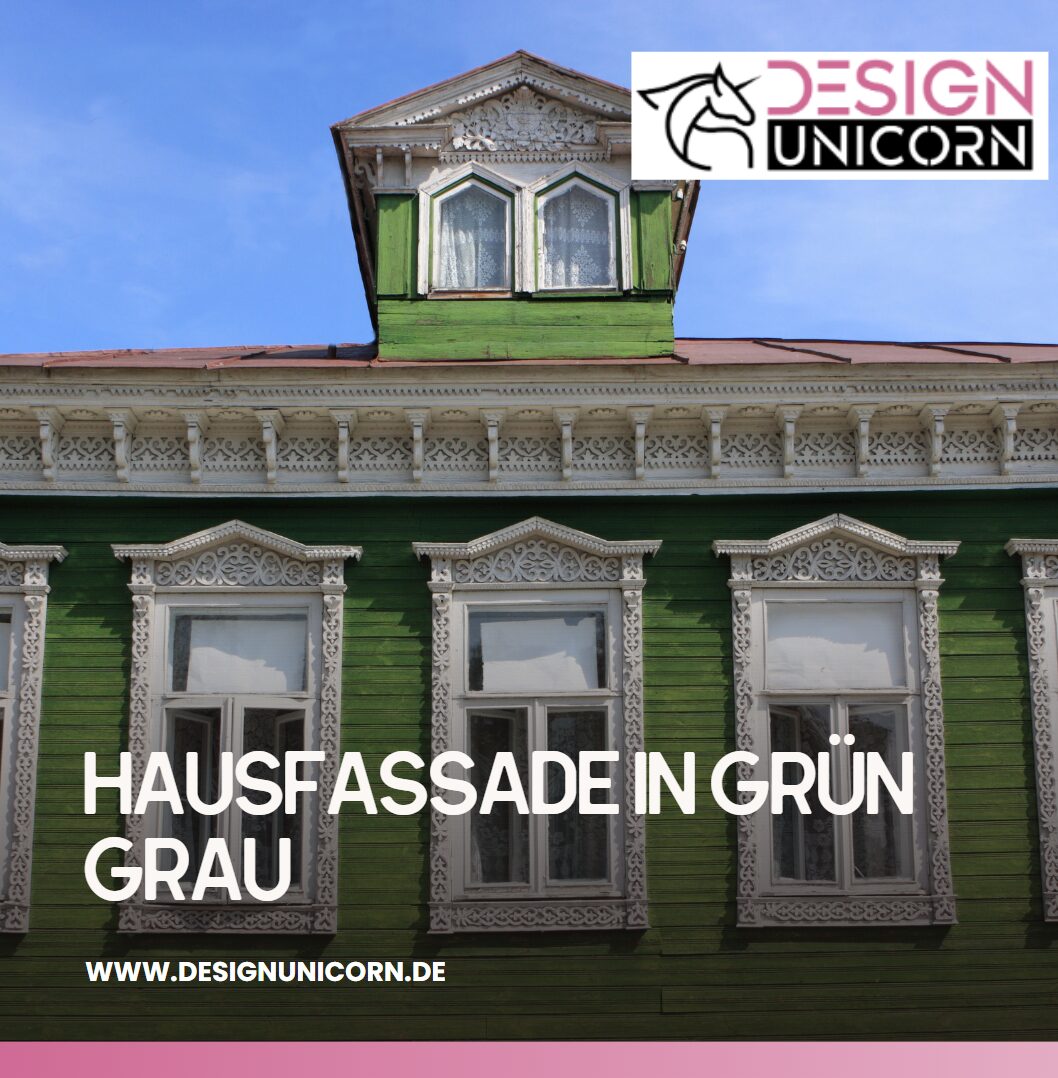 Einfamilienhaus mit Charakter Hausfassade in Grün Grau