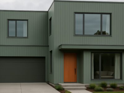 Hausfassade in Grün Grau – Ideen und Design für dein Zuhause