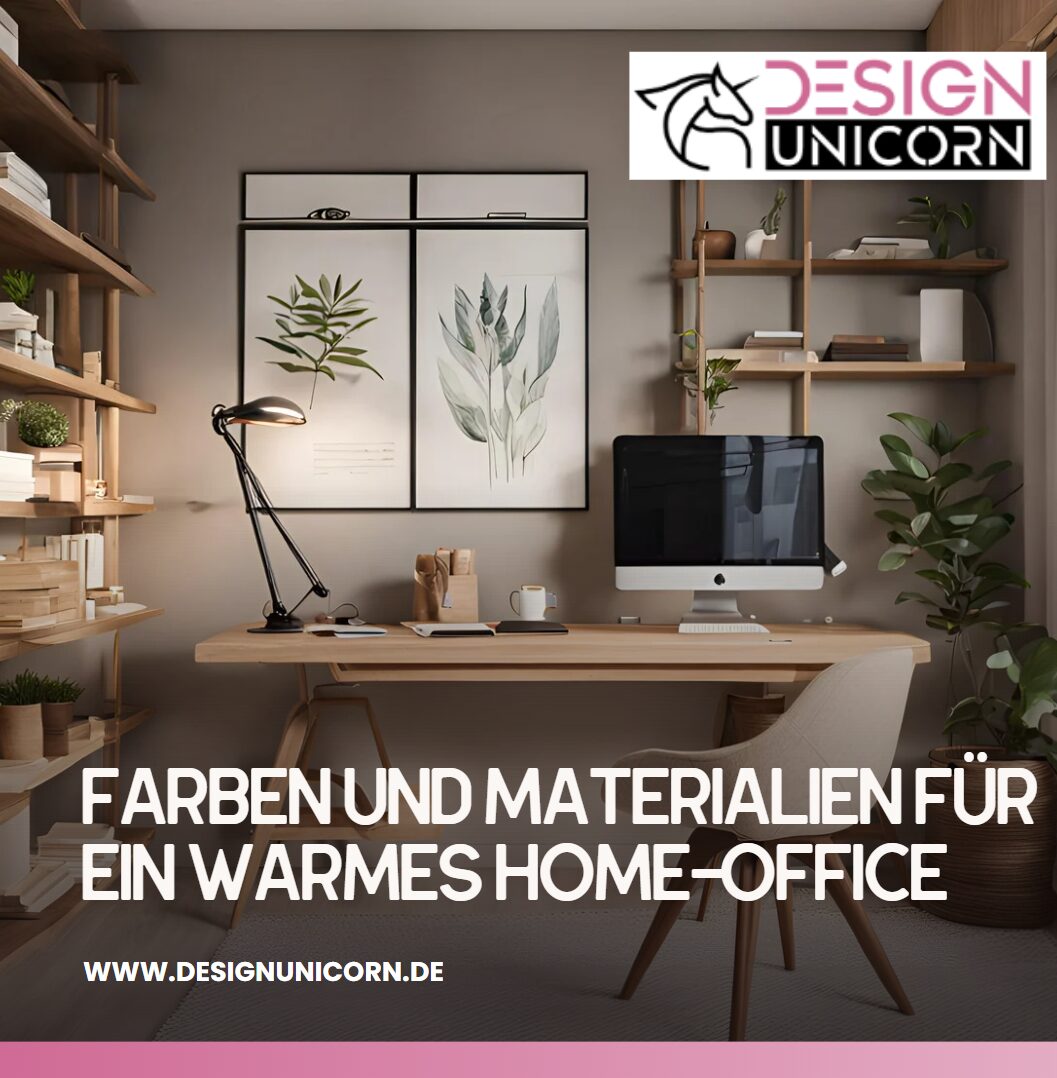 Farben und Materialien für ein warmes Home-Office