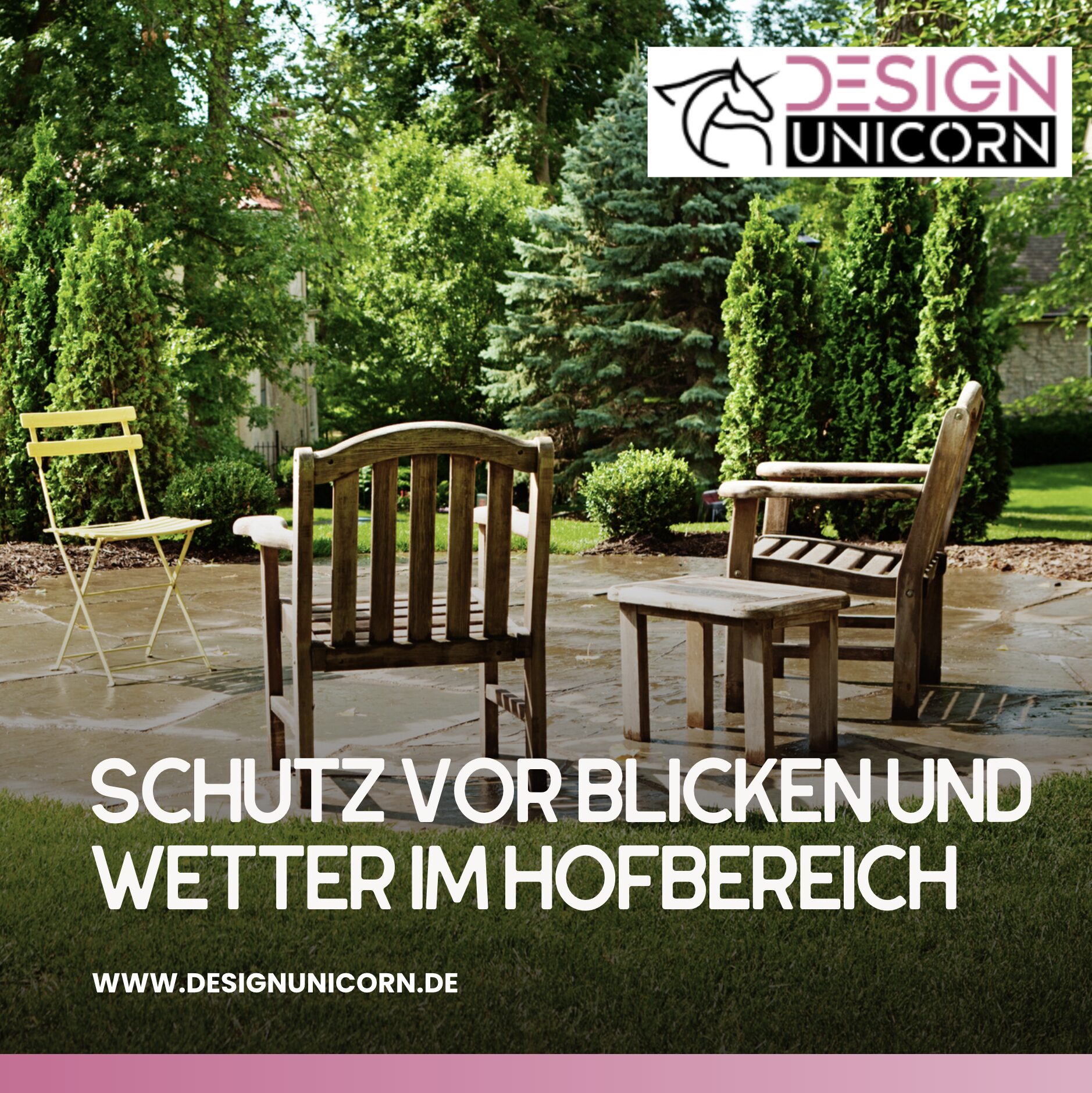 Schutz vor Blicken und Wetter im Hofbereich