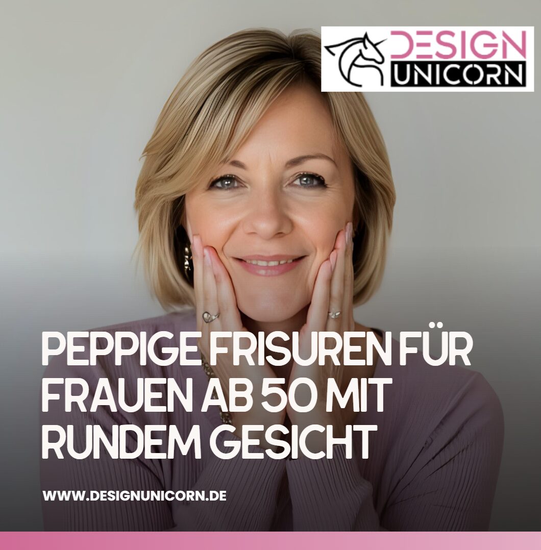 Peppige Frisuren für Frauen ab 50 mit rundem Gesicht