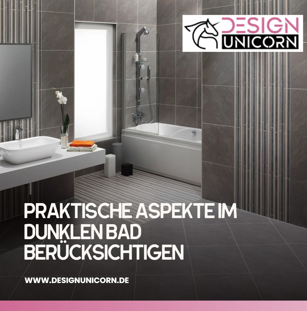 Dunkles Badezimmer Praktische Aspekte im dunklen Bad berücksichtigen